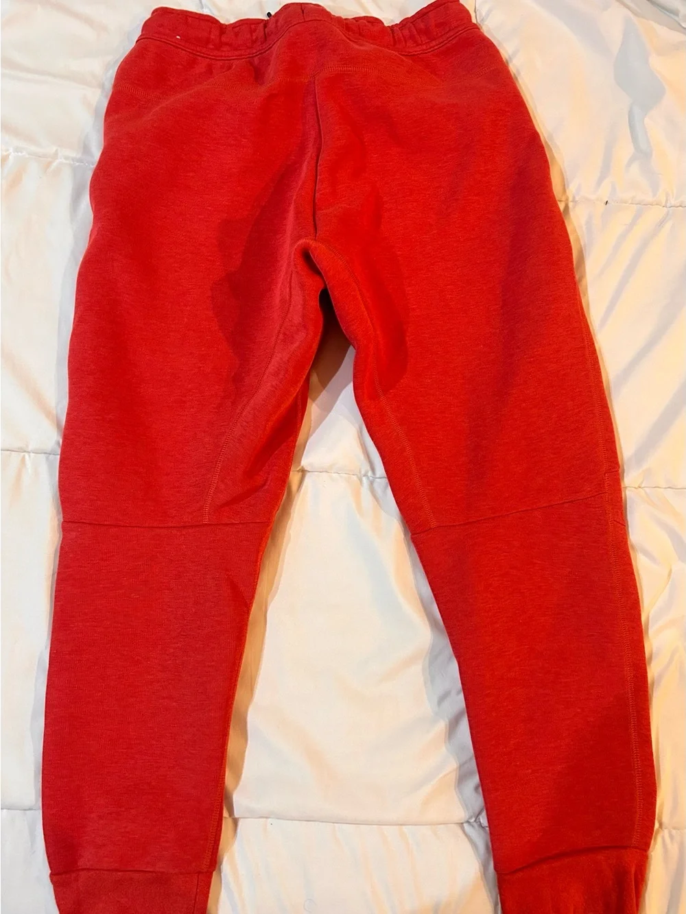 Nike Red Kids Sweatpants Joggers with Black Accents